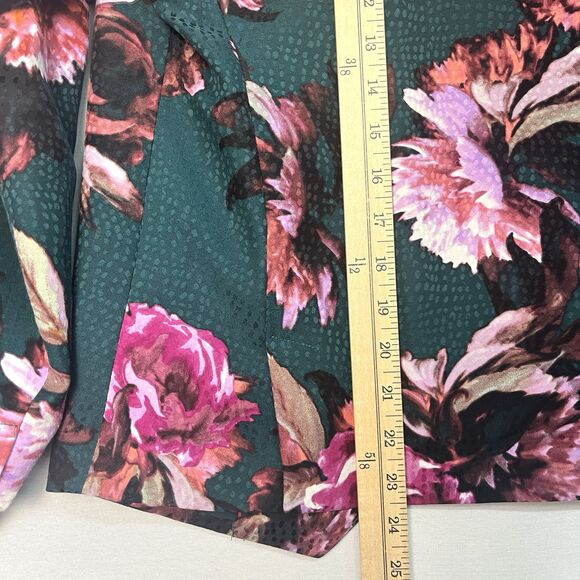 Anthropologie Cartonnier Rihan Floral Print Blazer Jacket Sz 6 Coat Silky Career - Picture 5 of 7